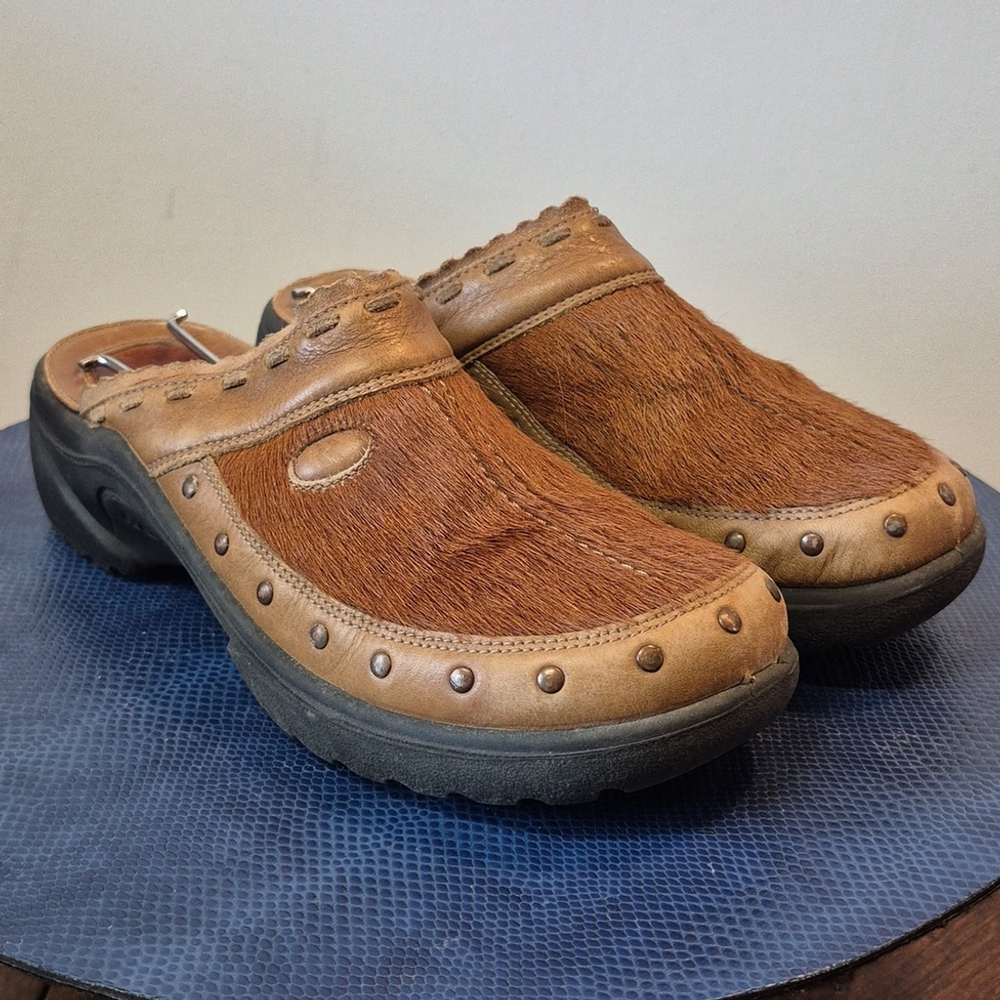 Romika Brown Moccasins Leather Slip-On Comfort (#1687) Vintage Calfhide Sz.7 - Picture 9 of 16